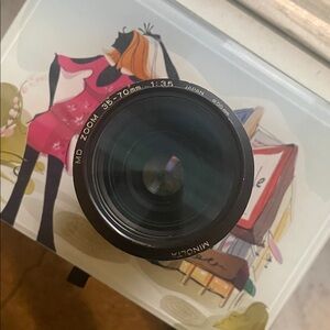 Minolta Black Vintage MD Zoom Camera Lens 35-70mm